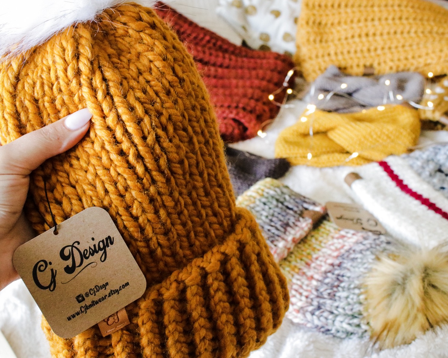 How To Knit A Simple Ribbed Beanie - CJ Design Blog