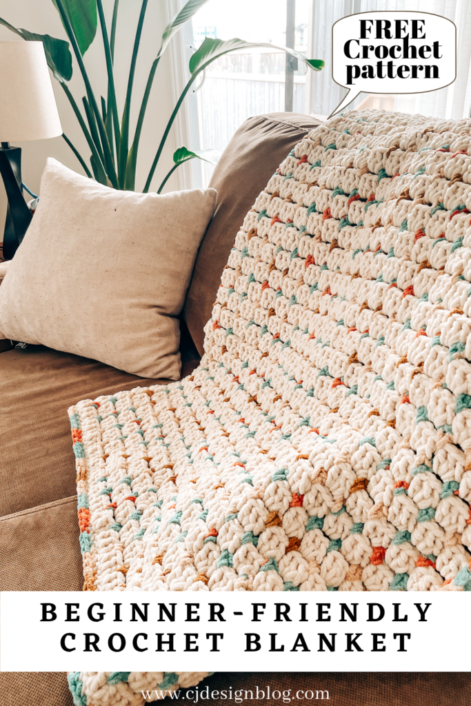 Stunning cloud blanket – Free crochet pattern - CJ Design Blog