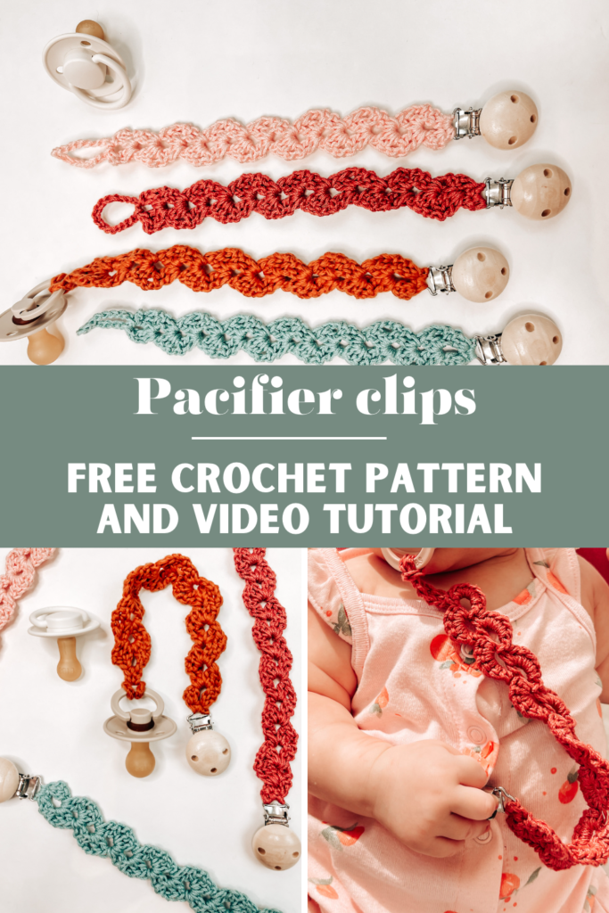 Easy Crochet Pacifier Clip To Make in 15 Minutes CJ Design Blog
